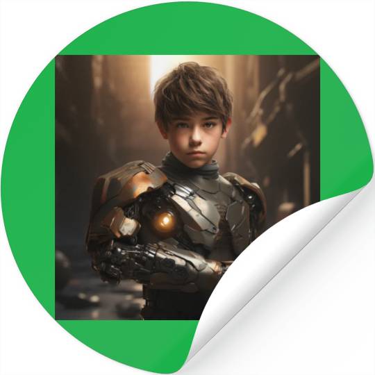 Robotic Level Up Stickers