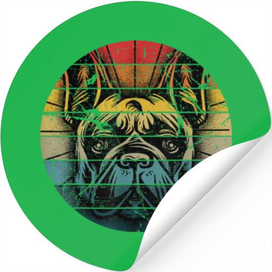 French Bulldog Gift Frenchie Dog Lover Dogfather Stickers