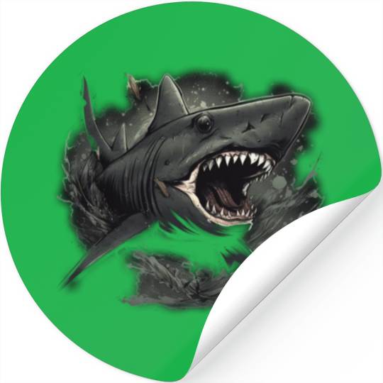 Shark attack Stickers