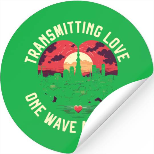 Ham Radio Operator Morse Code Radioactivity Stickers
