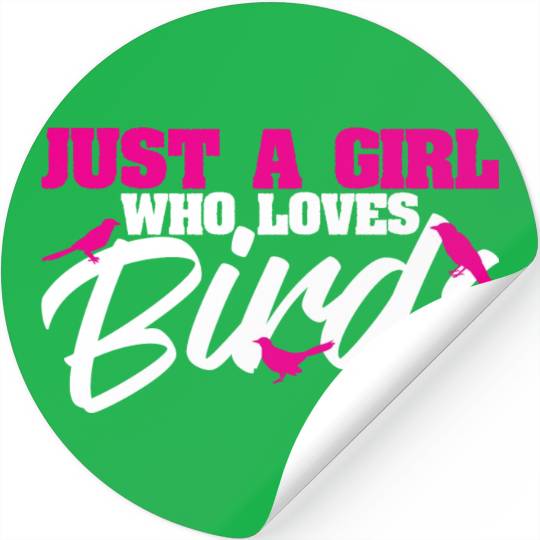 Bird Budgie Girl Love Parrot Sparrow Hummingbird Stickers