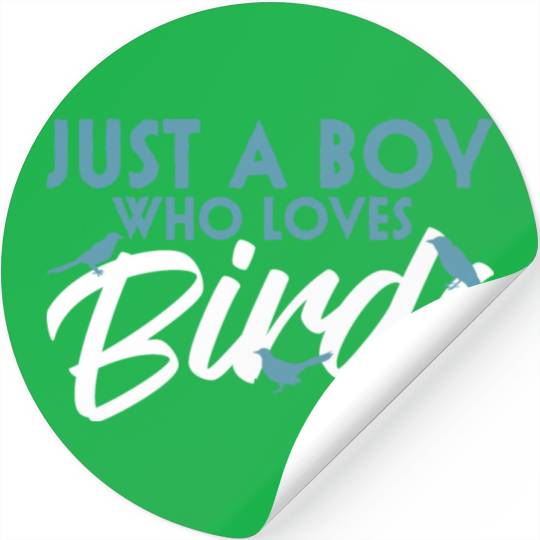 Bird Budgie Boy Avian Love Robin Heron Hummingbird Stickers