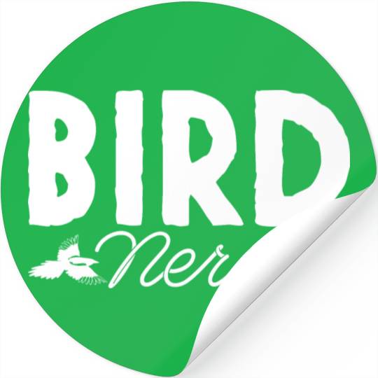 Bird Nerd Joke Birds Lover Budgie Parrot Heron Stickers