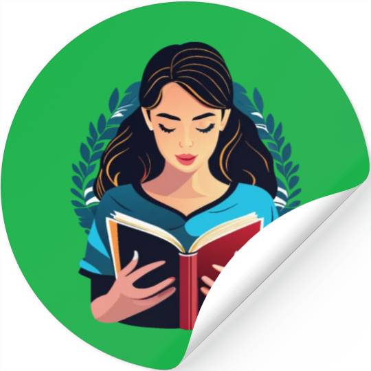 Booktroverts Bookworm Stickers
