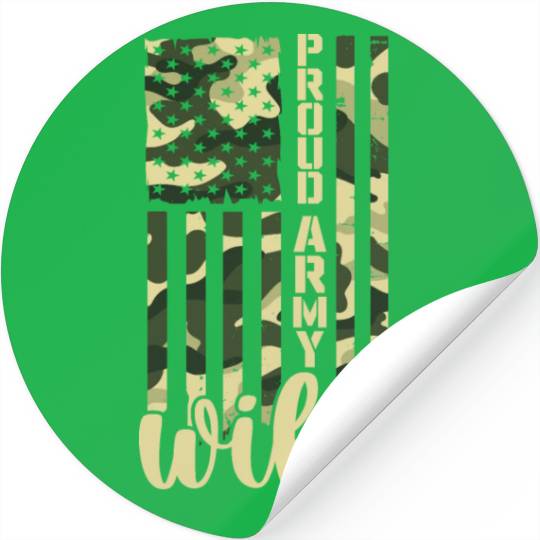 Proud Army Wife American Soldier US Flag Military Stickers