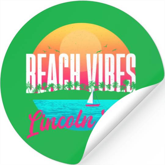 Beachs Lincoln City Summer Oregon Tropical Beach Stickers
