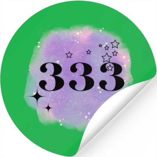 Angel Number 333 Numerology Purple Stickers