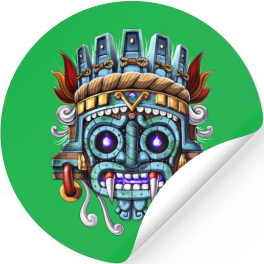 Aztec God Tlaloc Stickers