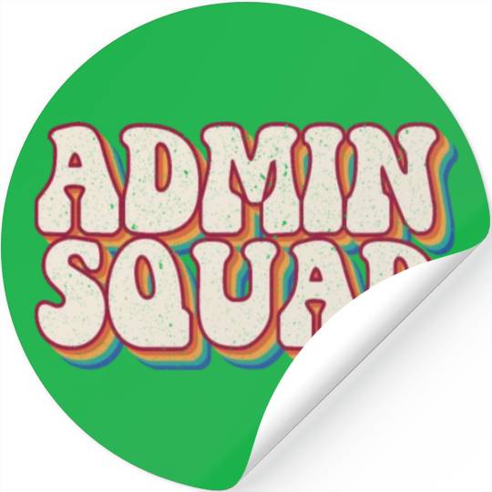 School Administrator Principal Admin Squad Stickers