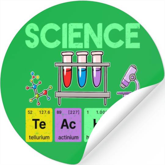 Science Teacher Periodic Table Elements Chemistry Stickers