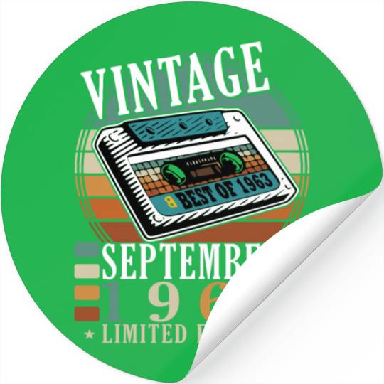 september 1968 Anniversary september 1968 septembe Stickers