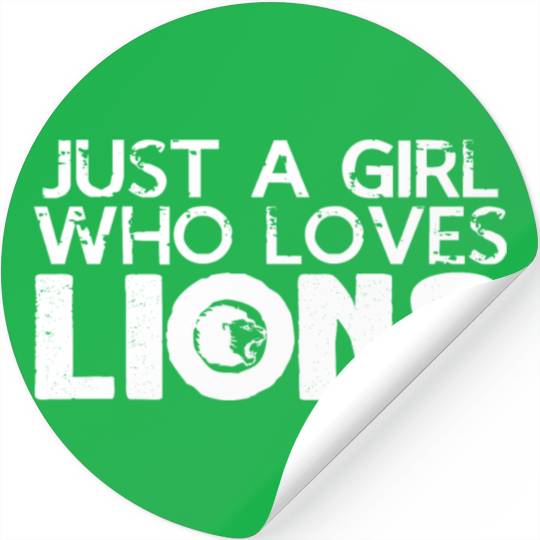 Lion Love Girl Mane Tamer Jungle Predator Lioness. Stickers
