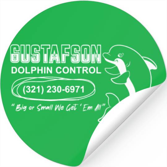 Gustafson dolphin control Stickers