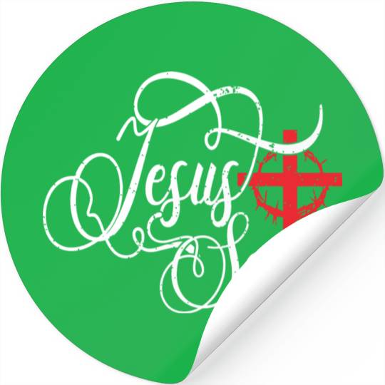 Jesus Saves Love Jesus Christmas Christian Stickers