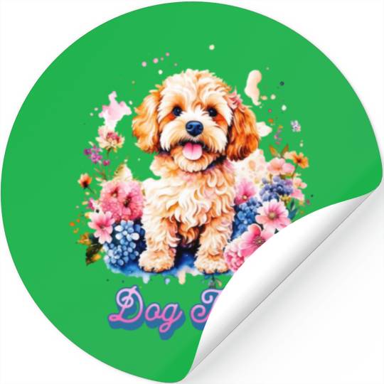 Dog Mom - Cockapoo Stickers