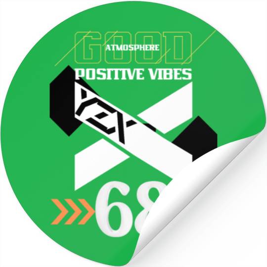 Positive vibes streetwear Stickers