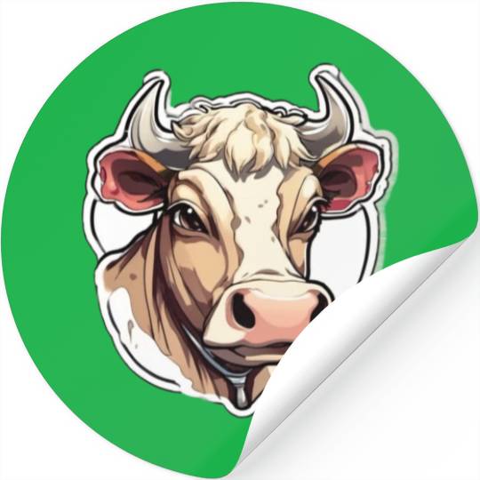 Cow Cows Cow Head Agriculture Farmer Stickers
