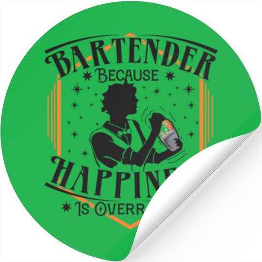 bartender happiness Stickers