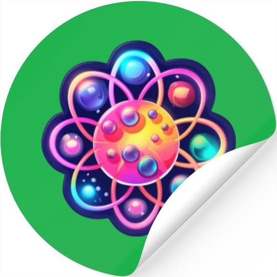 Atom Physics Nerd Atomic Model Stickers