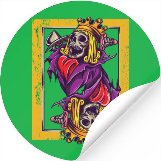 Spades King Poker Ace Texas Hold'em Stickers