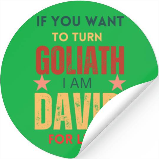 David For Life Faith Over Fear Stories Stickers