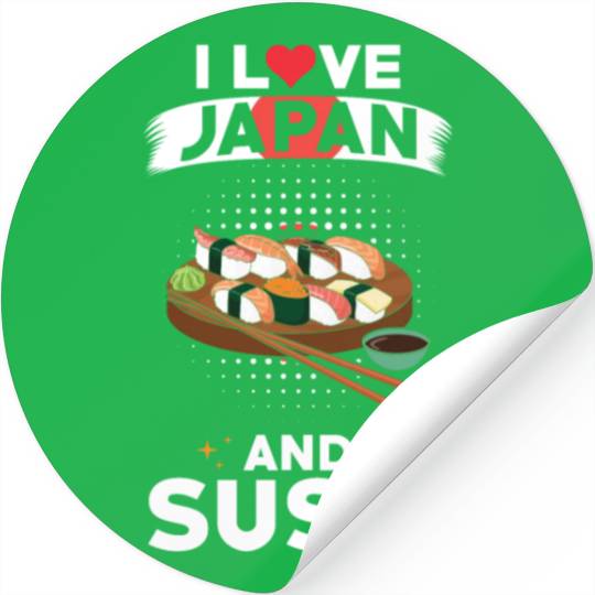 Sushi Japan Love Japanese Food Stickers