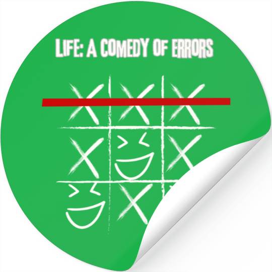 Life's Comedy of Errors Stickers