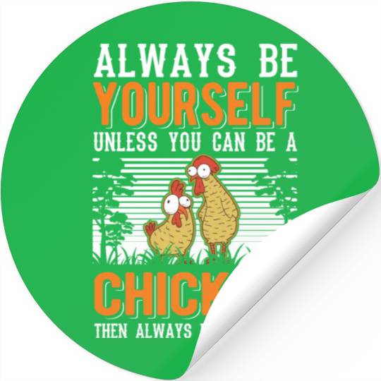 Chickens Chicken Farm Farmer Stickers