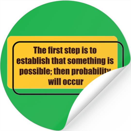 Elon Musk probability will occur 2 Stickers