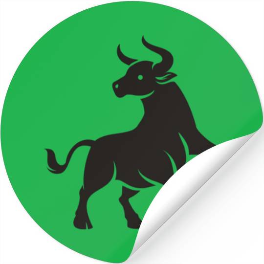 Taurus Zodiac Symbol Astrological Sign Stickers