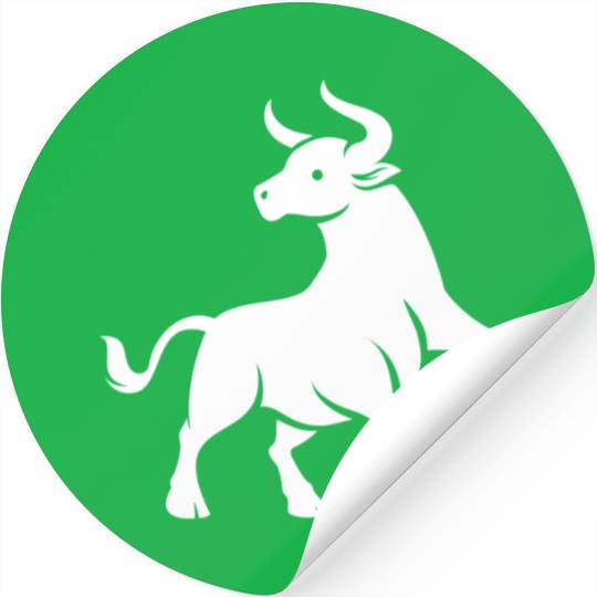 Taurus Zodiac Symbol Astrological Sign Stickers