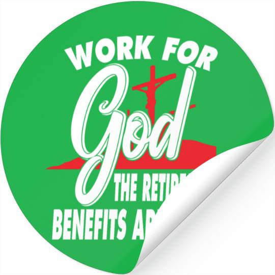 Work For Money Love Jesus Christian Christmas Stickers