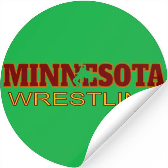 Minnesota Wrestling Freestyle Wrestler State Pride Stickers