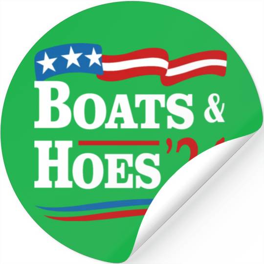 Boats & Hoes 24 Vintage Retro Meme Step Brother Stickers