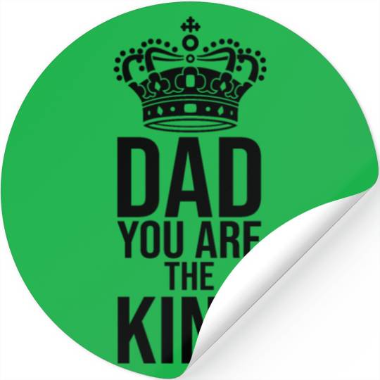 Dad Love Family Children King Stickers