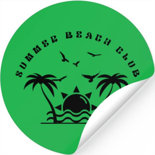 SUMMER BEACH CLUB Stickers