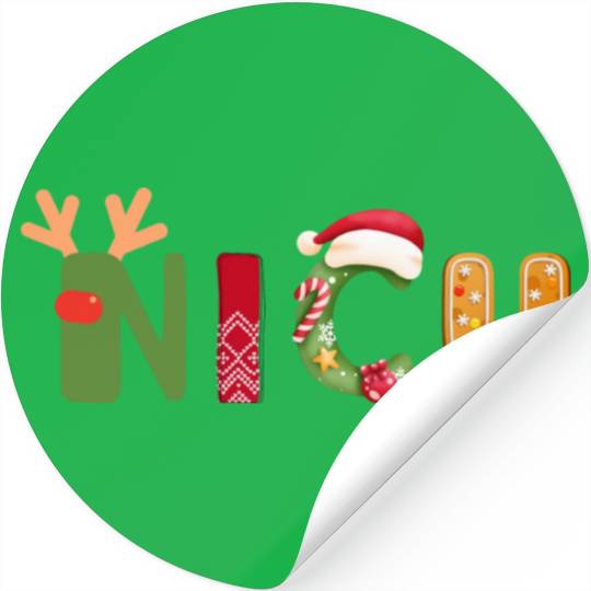Cute NICU Christmas design Stickers