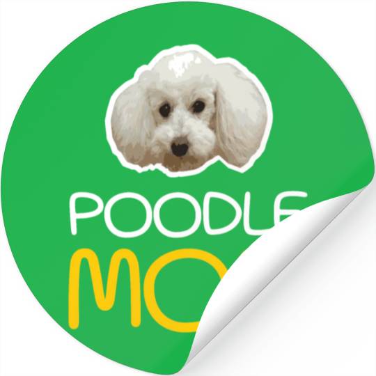 poodle mom - Poodle Cute Dog Lover Dog Friend Stickers