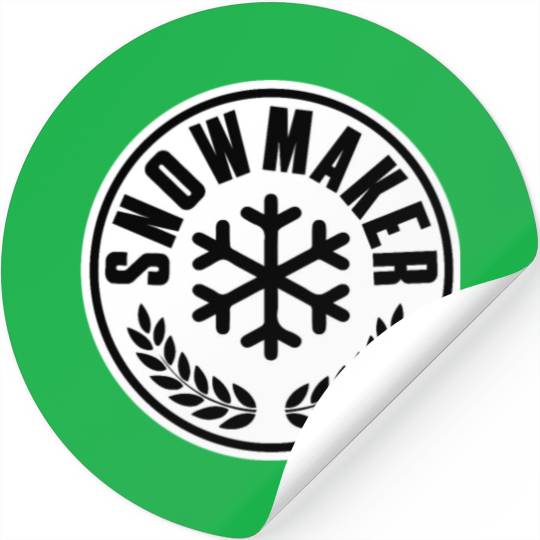 Great Snowmaker Apparel Snow Gun Technology Stickers