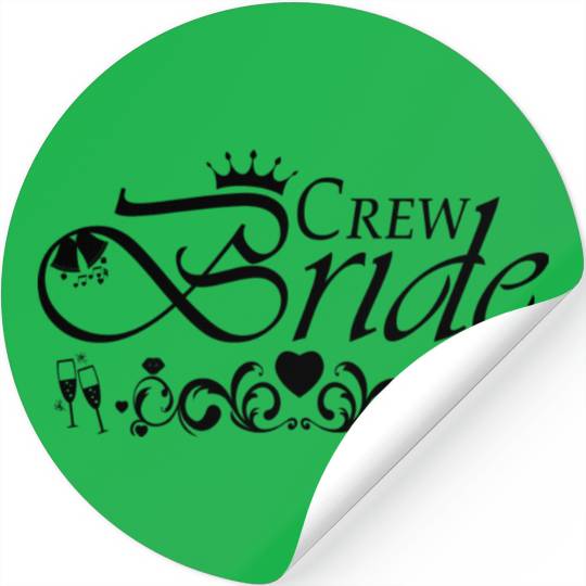 Crew Bride Bachelorette Party Stickers