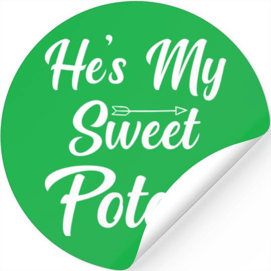 He s My Sweet Potato Thanksgiving Stickers