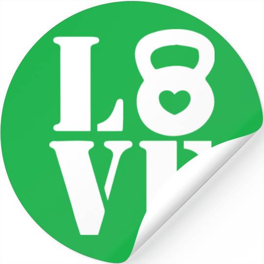 Love Workout Fitness Gym Stickers