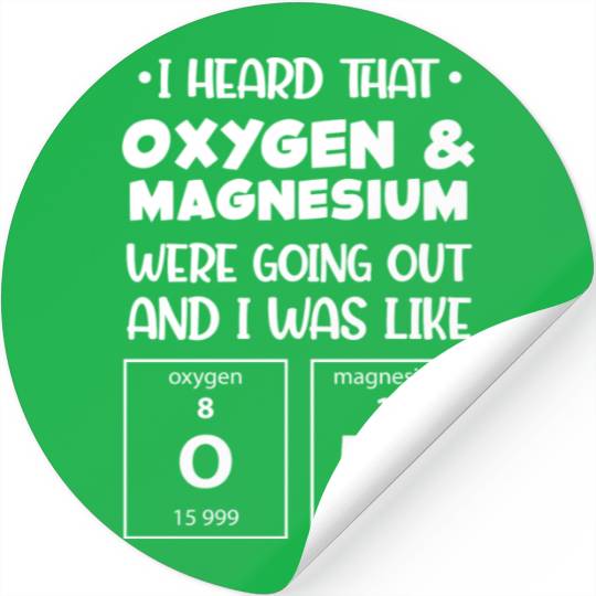 Funny Omg Periodic Table Science Chemistry Geek Stickers