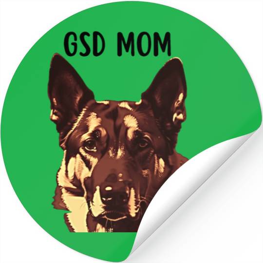 GSD mom dog lovers graphic Stickers