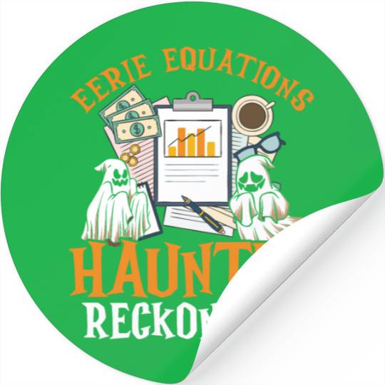 Eerie Equations Haunted Reckonings Halloween Stickers