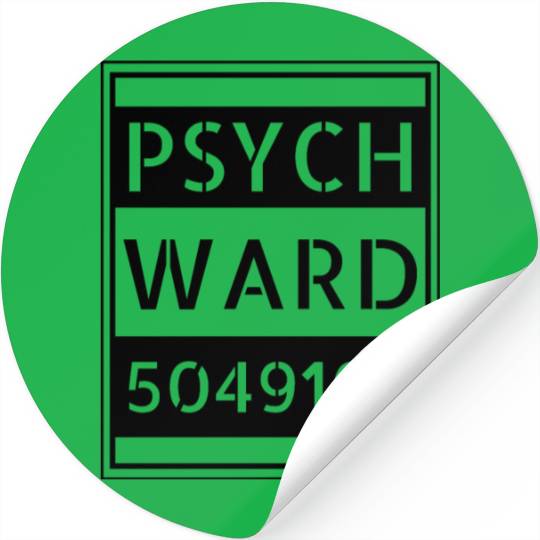 Simple Easy Funny Inmate Psych Lazy Halloween Stickers