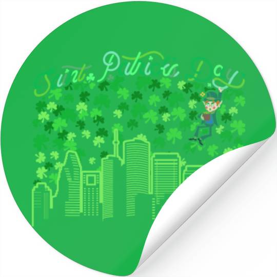 Saint Patrick's Day Houston Texas Stickers