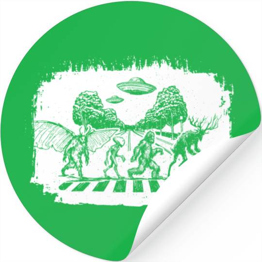 Cryptid Crosswalk Stickers