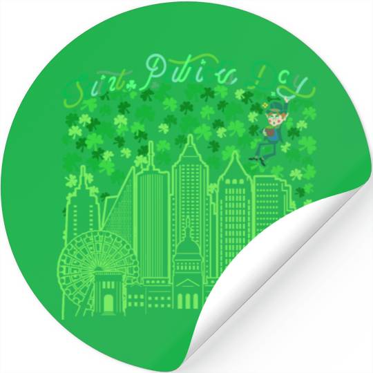 Saint Patrick's Day Atlanta Georgia Stickers