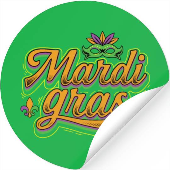 Mardi Gras Stickers